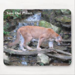 Save Our Planet series Moutain Lion mouse pad