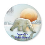 Save Our Polar Bears! Magnet