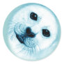 'Save our Seals' Baby Harp Seal Round Stickers