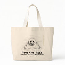 Save Our Seals Tote Bags
