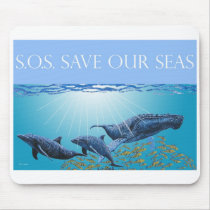Save Our Seas Mousepad by dolfinguy Save Our Seas Mousepad