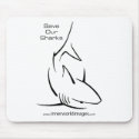 Save Our Sharks Mousepad by innerworldimages Save Our Sharks Mousepad