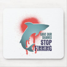 Save Our Sharks Stop Finning Mousepad