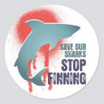 Save Our Sharks Stop Finning stickers