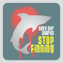 Save Our Sharks Stop Finning stickers