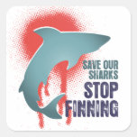 Save Our Sharks Stop Finning Stickers
