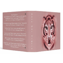 *Save Our Tigers* Tiger Cub Binder