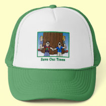 "Save Our Trees" hats