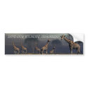 SAVE OUR WILDLIFE..GO GREEN! bumper stickers