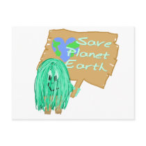 save planet earth postcards