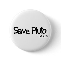 Save Pluto Badge Button