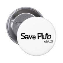 Save Pluto Badge Button