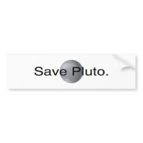 Save Pluto bumper stickers