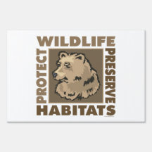 Save, Protect Bears Lawn Sign