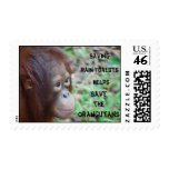 Save Rainforest Habitat & Orangutans Postage