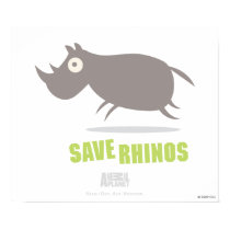 Save Rhinos Poster posters by AnimalAdvocate Save Rhinos Poster posters