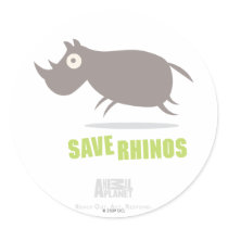 Save Rhinos Sticker by AnimalAdvocate Save Rhinos Sticker