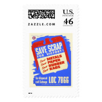 Save scrap for victory! - WPA Stamps