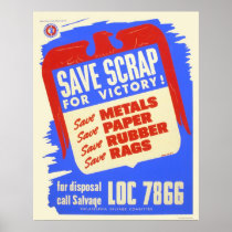 Save scrap for victory! - WPA Posters