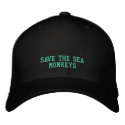 SAVE SEA MONKEYS - HAT embroidered hats