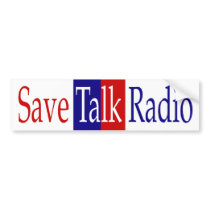 Save Talk Radio Bumper Sticker bumper stickers