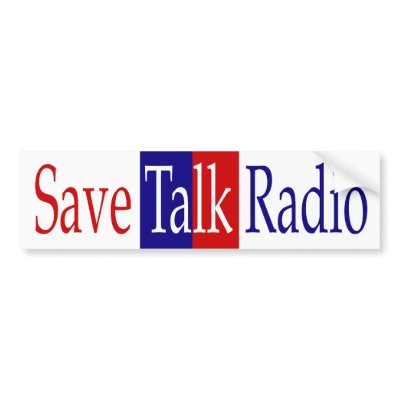 Save Talk Radio Bumper Sticker by mikek92349