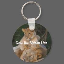 Save The African Lion keychains