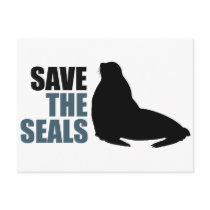 Save the Baby Seals Do Not Club Postcards