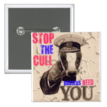 Save The Badgers Pinback Button