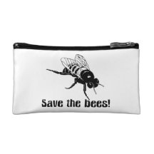 Save the Bees Cosmetic Bag
