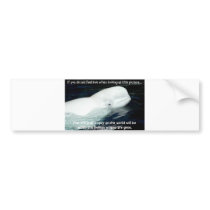 SAVE THE BELUGA WHALES BUMPER STICKERS
