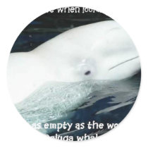 SAVE THE BELUGA WHALES STICKER