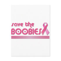 Save The Boobies Postcards