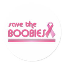 Save The Boobies Stickers