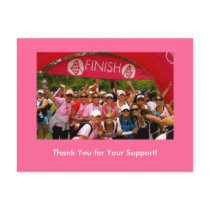 Save The Boobs Finish Line Postcard