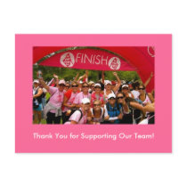 Save The Boobs Finish Line Postcard - Customized