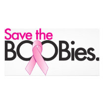 save the boobs photo cards