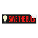 Save The Bulb Bumper Sticker bumpersticker