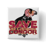 Save the California Condor Square Button