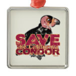 Save the California Condor Premium Square Ornament
