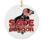 Save the California Condor Circle Ornament