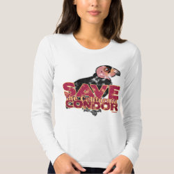 Save the California Condor Women's American Apparel Fine Jersey Long Sleeve T-Shirt
