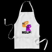 Save the Cuttlefish Pixel Art Apron aprons