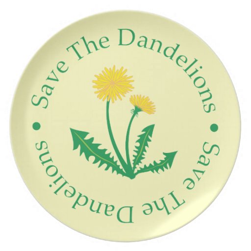 Save The Dandelions Party Plate Zazzle