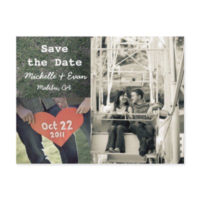 save the date 3 postcards