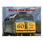 Save the Date 60th Birthday Celebration Postcard Postcards