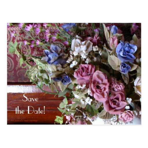 Save The Date 90th Birthday Party Floral Postcard Zazzle