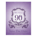 Save the Date 90th Birthday Personalized Postcard