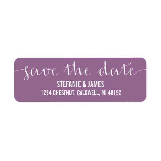 Save The Date Address Labels Zazzle