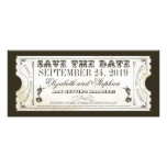 save the date admission tickets personalized invites
